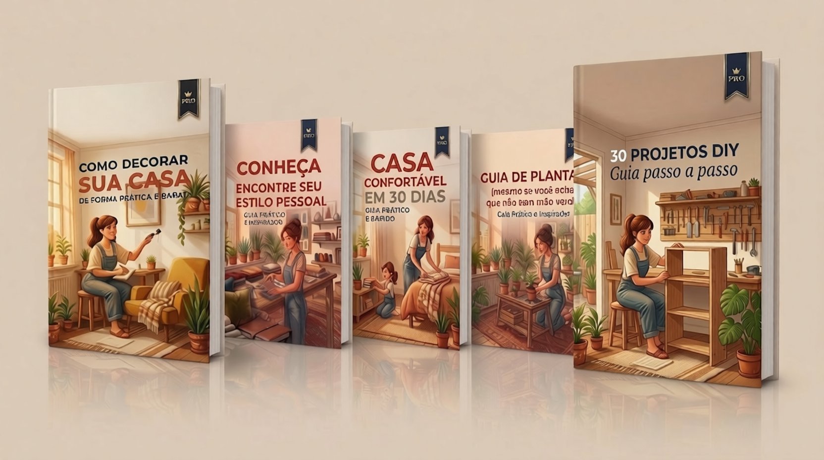 Pacote completo: 5 guias e bonus